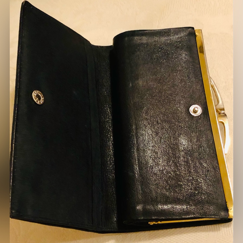 Vtg Custom Genuine Snakeskin long wallet with coin compartment - Picture 5 of 10
